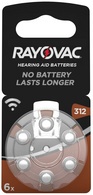 RAYOVAC Hörgeräte Knopfzelle "Acoustic" HA312/V312 (PR41)