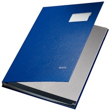 LEITZ Unterschriftenmappe PP-Überzug (20 Fächer - blau)