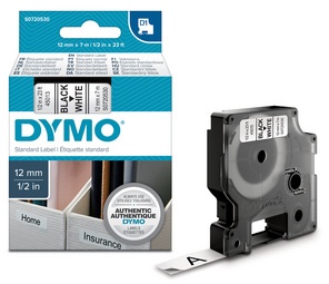 Dymo Schriftbandkassette D1 (9 mm - schwarz/weiß)