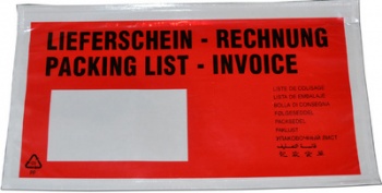 dm-folien Lieferscheintasche (DIN lang - mit Aufdruck)