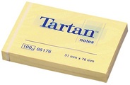 Tartan Notes Haftnotizen (hellgelb - 38 x 51mm)