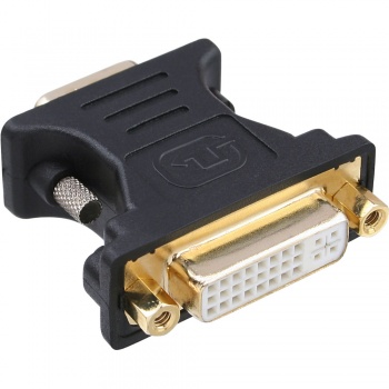 InLine DVI-A Adapter (24+5 Buchse auf 15pol HD Stecker - vergoldet)