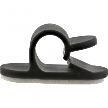 InLine Kabelmanager mit Klebesockel (2,8cm - schwarz - 10er)