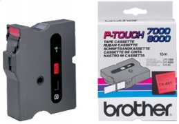 Brother Schriftbandkassette TX-241 (18 mm - weiß/schwarz)
