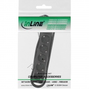 InLine Steckdosenleiste mit Schalter (5-fach - 1,5m - schwarz)