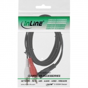 InLine Cinch/Klinke Kabel (2m - schwarz)