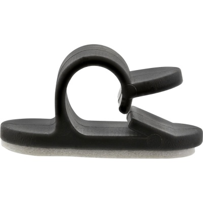 InLine Kabelmanager mit Klebesockel (2,8cm - schwarz - 10er)