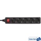 InLine Steckdosenleiste mit Schalter (5-fach - 1,5m - schwarz)