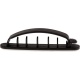 InLine Kabelmanager mit Klebesockel (8,5cm - schwarz - 10er)