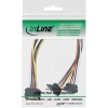 InLine SATA Strom-Y-Kabel gewinkelt (0,3m)