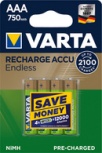 VARTA Batterie RECHARGE ACCU Endless Micro (AAA - 2er)