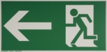 smartboxpro Hinweisschild Rettungsweg (links - gerade)