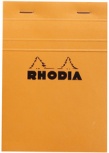 RHODIA Notizblock No. 13 (A6 - kariert - schwarz)