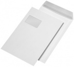 MAILmedia Versandtasche mit Haftklebestreifen mit Fenster (C4 - weiß)