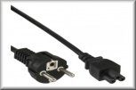 InLine Netzkabel für Notebook 3pol Kupplung (schwarz - 1,8m)
