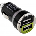InLine Mini USB DUAL KFZ-Ladegerät (12/24VDC - schwarz)