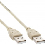 InLine USB 2.0 Kabel USB-A St an USB-A St (beige - 2m)