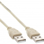 InLine USB 2.0 Kabel USB-A St an USB-A St (beige - 3m)