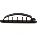InLine Kabelmanager mit Klebesockel (8,5cm - schwarz - 10er)
