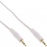 InLine Klinke Kabel Stereo St > St (3,5mm - weiß - gold - 3m)